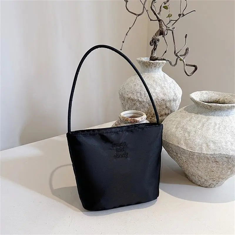 ★▲Women's High Capacity Handbag Underarm Handbag Shoulder Bag Waterproof Embroidered Letters Underarm Bag Tote Bags - CarrieOnExpress