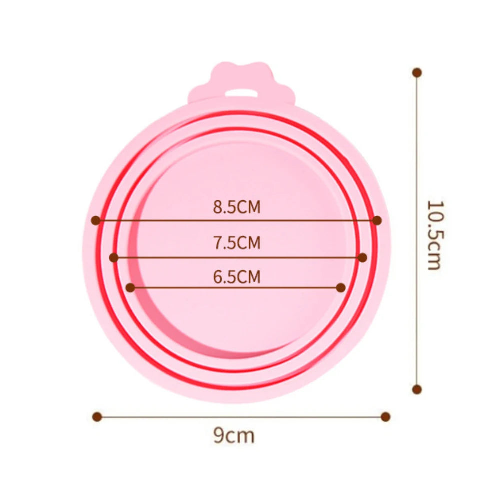 2-5PCS 3In1 Reusable Silicone Can Lid For Most Sizes Of Dog And Cat Cans To Maintain Freshness Kitchen Organization Pet Supplies - CarrieOnExpress