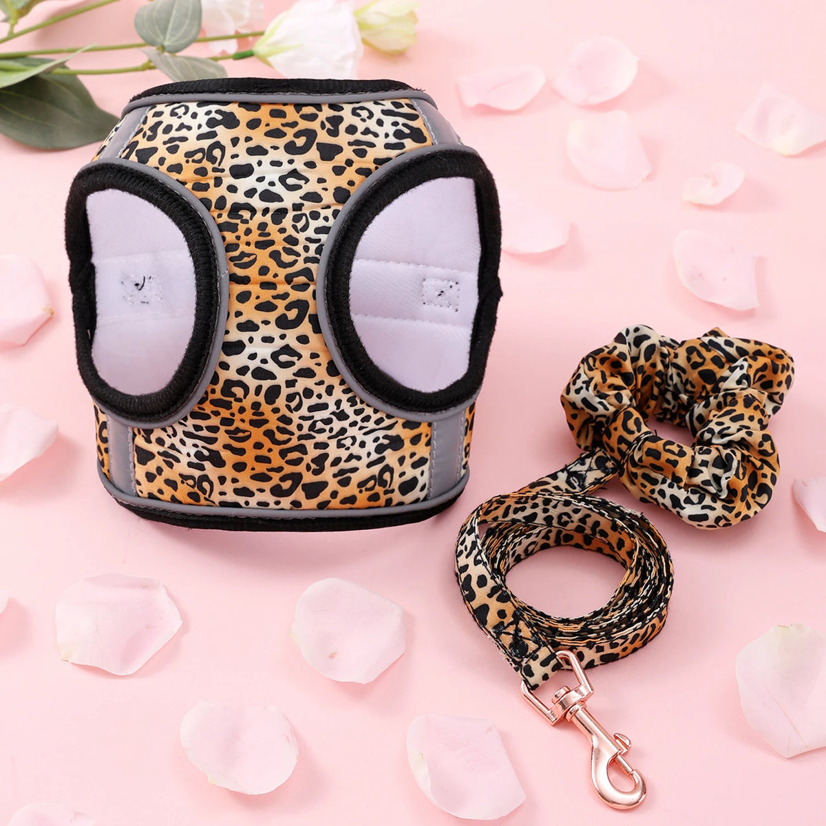 Small Dog Harness Leash Set Cute Traction Bracelet Medium Cat Collar Suit Soft Puppy Vest Harness Adjustable Pet Accessories - CarrieOnExpress