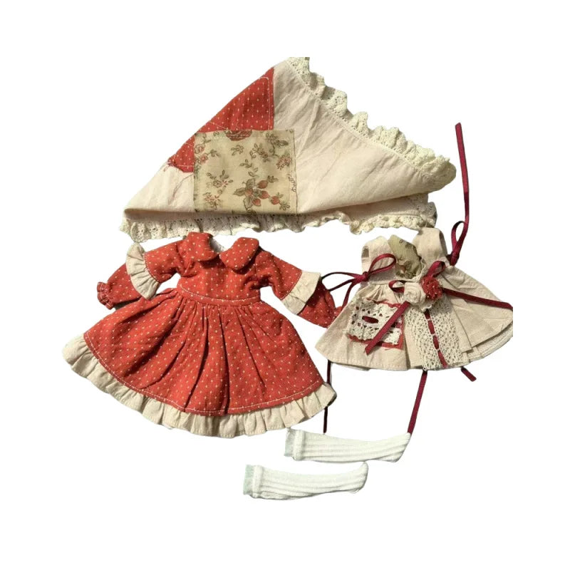 HOUZIWA Blyth Doll Clothes Dress For OB22 0B24 Azone Dolls - CarrieOnExpress
