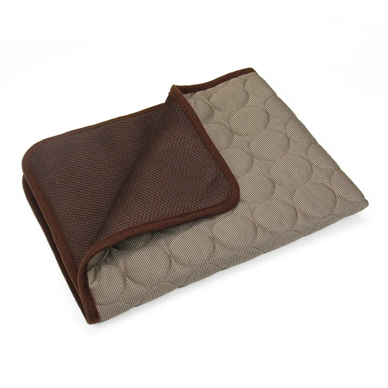 Summer Pet Mat Cooling Dog Pad For Dogs Cat Blanket Sofa Breathable Pet Bed Washable Self Cooling Cat Ice Pad Pet Supplies - CarrieOnExpress
