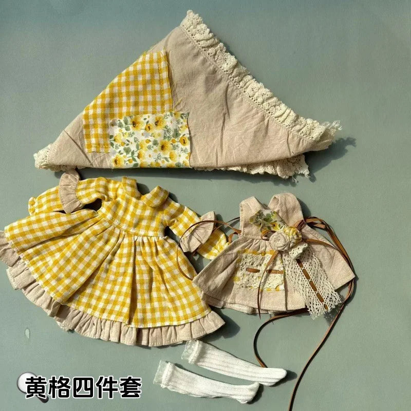 HOUZIWA Blyth Doll Clothes Dress For OB22 0B24 Azone Dolls - CarrieOnExpress