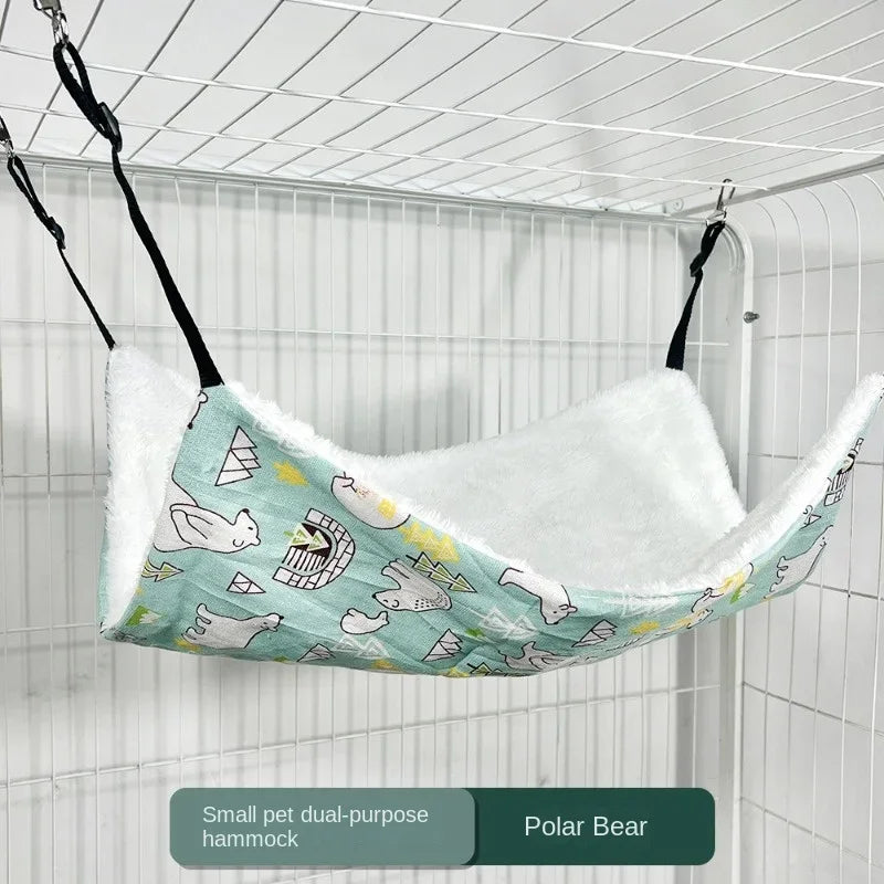 Pet Cat Nest Cat Hammock Iron Cage Breathable Double-sided Available Hanging Pet Supplies Cat Sleeping Bag - CarrieOnExpress