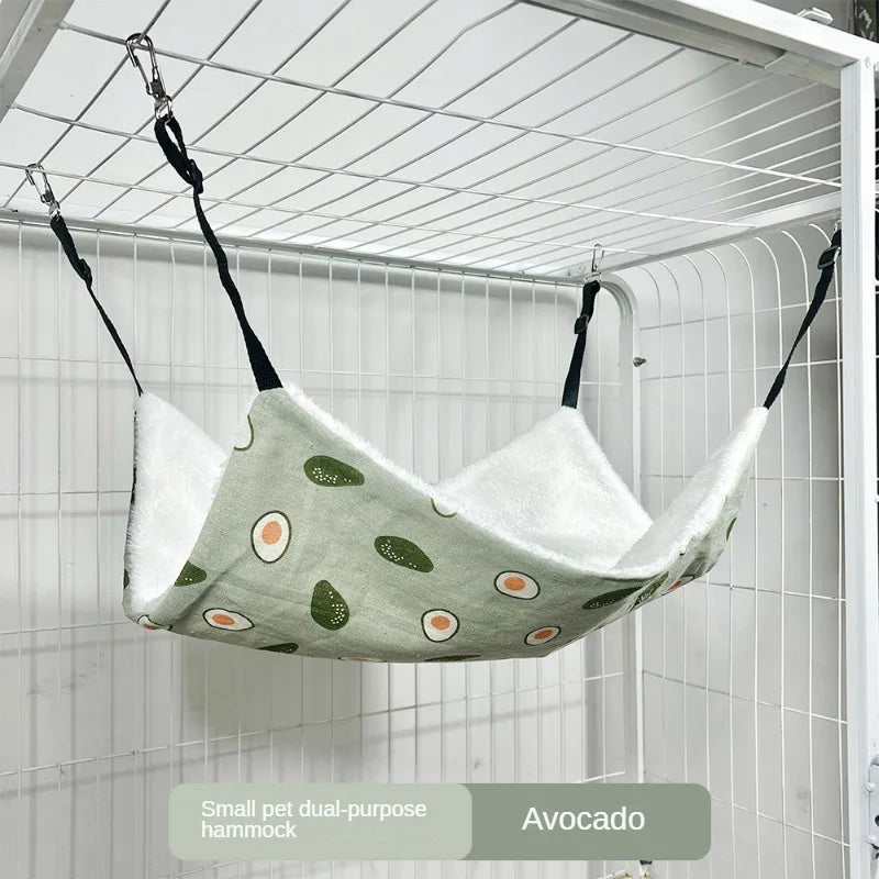 Pet Cat Nest Cat Hammock Iron Cage Breathable Double-sided Available Hanging Pet Supplies Cat Sleeping Bag - CarrieOnExpress
