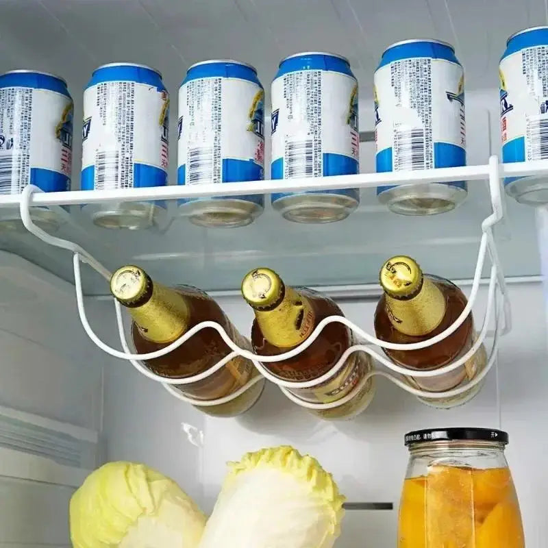 Kitchen Supplies Refrigerator Organizer Rack Inside Shelf Beer Wine Bottle Holder Rack Kitchen Storage Shelves Accessories Tools - CarrieOnExpress