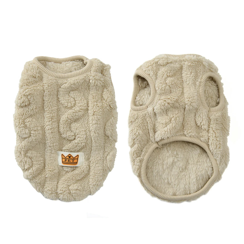 Cute Warm Cat Clothes Autumn Winter Fleece Sweater For Small Cats Dog Apparel Kitten Puppy Pullover Pet Sphynx Christmas Costume - CarrieOnExpress