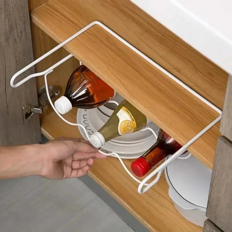 Kitchen Supplies Refrigerator Organizer Rack Inside Shelf Beer Wine Bottle Holder Rack Kitchen Storage Shelves Accessories Tools - CarrieOnExpress
