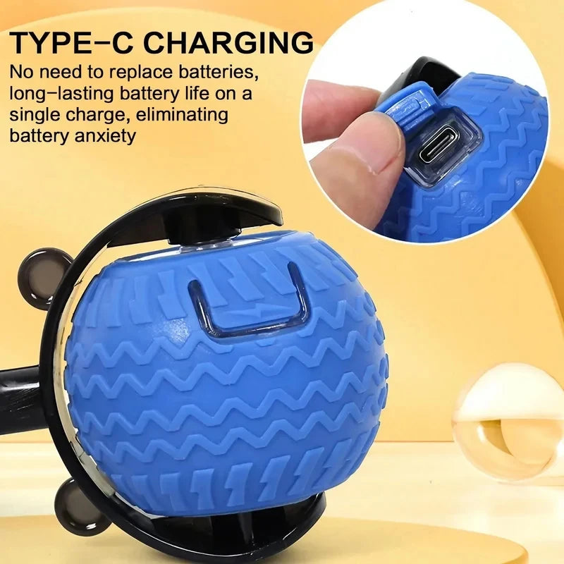 Smart Automatic Rotating LED Cat Teasing Ball, Obstacle Avoidance Interactive Cat Yo-Yo for Kittens Pet Supplies - CarrieOnExpress