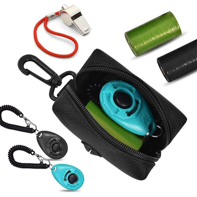 Pet Dog Poop Bag Holder Leash Attachment Adjustable Mini Travel Garbage Bag Dogs Waste Poop Bags Dispenser Pet Cleaning Tools - CarrieOnExpress