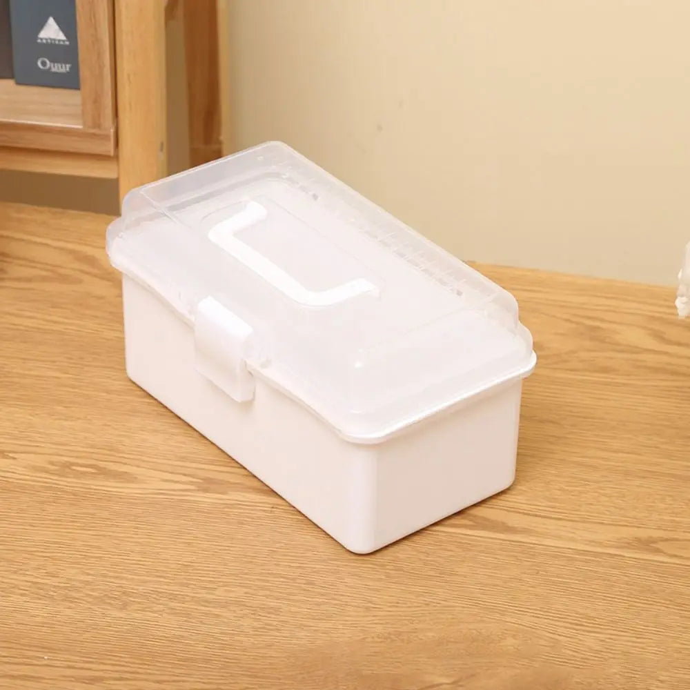New 2/3 Layers Storage Box Large Capacity Plastic Nail Art Box Multifunctional Portable Jewelry Organizer Small Items - CarrieOnExpress