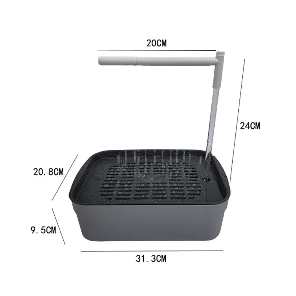 High Quality Automatic Parrot Bird Bath Tub USB Electric Pet Circulating Water Bathtub Bird Bathtub Shower Fountain Pet Supplies - CarrieOnExpress