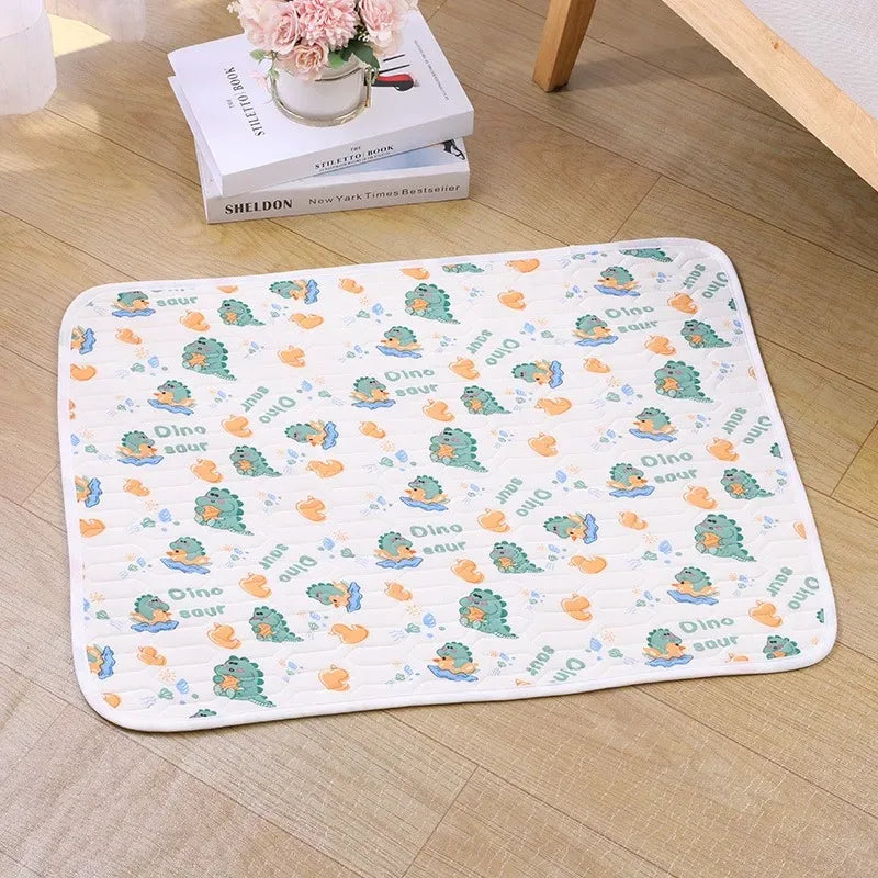 Pet Summer Cooling Beds Mats Cute Cartoon Pattern Cat Dog Sleeping Mat Kennel Ice Silk Cool Pad Floor Sofa Blanket Pet Supplies - CarrieOnExpress